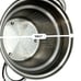 Large stainless skaters strainer with lid pasta/distilling kitchen cookware