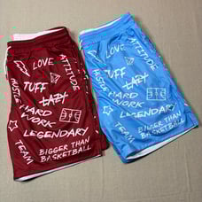 Lot Of 2 Bigger Than Basketball Emotions Reversible Shorts Men’s Size 2XL See p