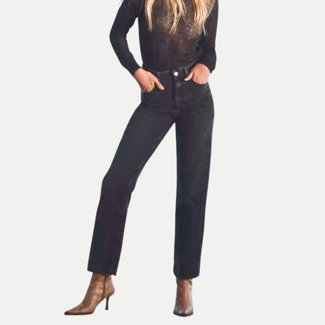 NWT- ZARA Premium The HW slim Jean in Sky Black