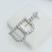 925 Sterling Silver Cubic Zirconia Initial Pendant, UU1P6A6168
