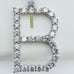 925 Sterling Silver Cubic Zirconia Initial Pendant, UU1P6A6168