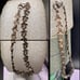 Vintage Sterling Floral flower 3-D link antique bracelet