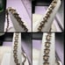 Vintage Sterling Floral flower 3-D link antique bracelet