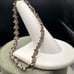 Vintage Sterling Floral flower 3-D link antique bracelet