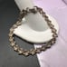 Vintage Sterling Floral flower 3-D link antique bracelet