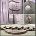 Vintage Sterling Floral flower 3-D link antique bracelet