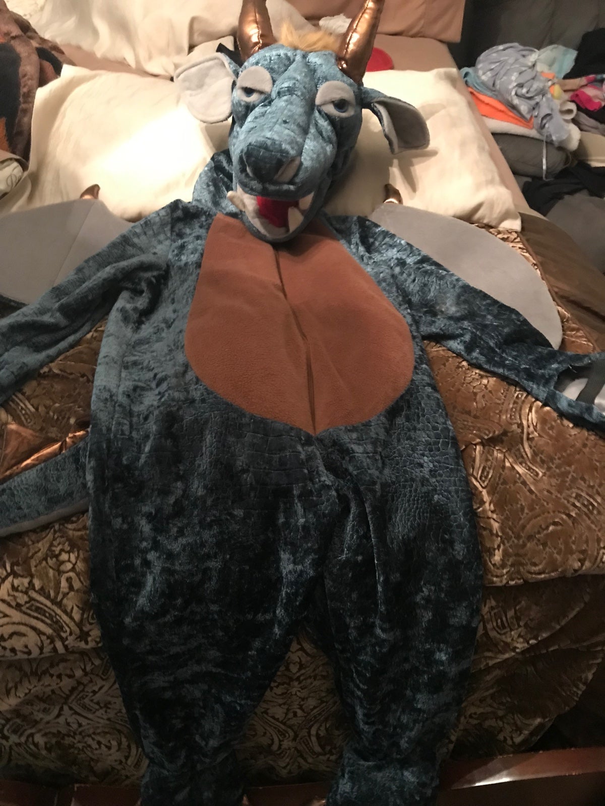 FAO plush Schwarz dragon Halloween costume toddlers 3t