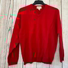 Vintage Eddie Bauer Mens V-Neck 100% Lambswool Sweaters size Medium