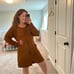Banana Republic Camel Brown Linen Blend Romper Large