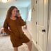 Banana Republic Camel Brown Linen Blend Romper Large