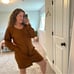 Banana Republic Camel Brown Linen Blend Romper Large