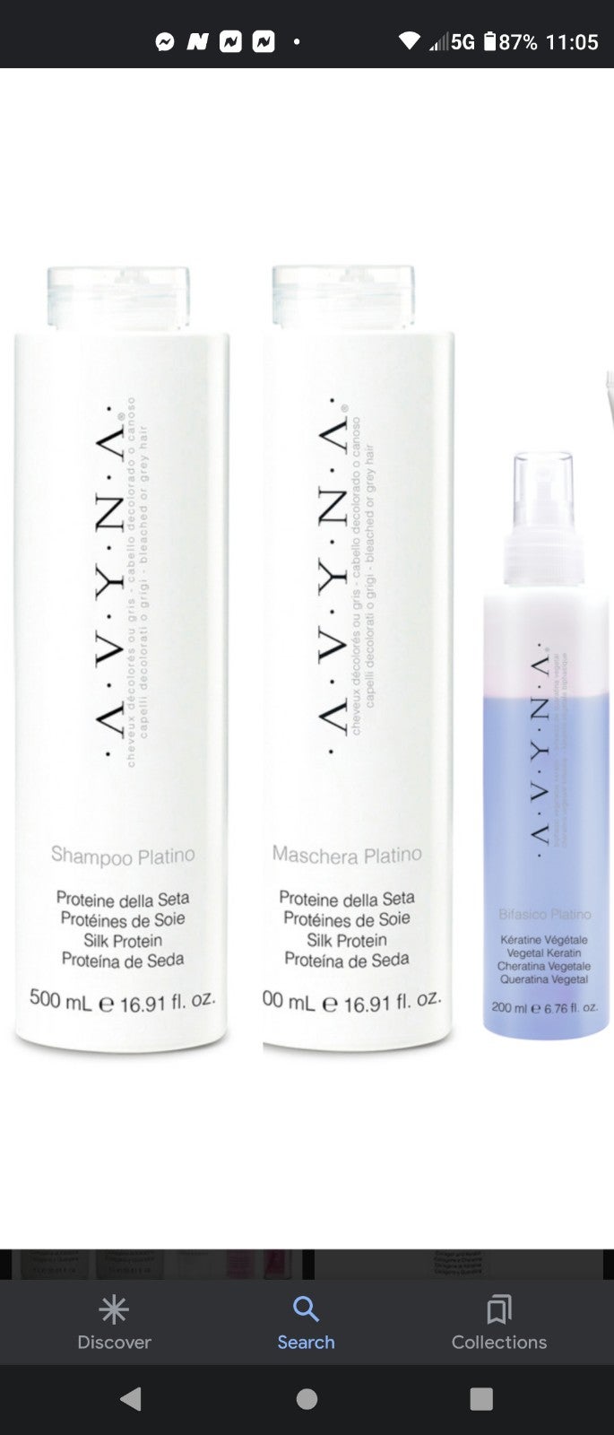 TREATMENT shops PLATINO AVINA