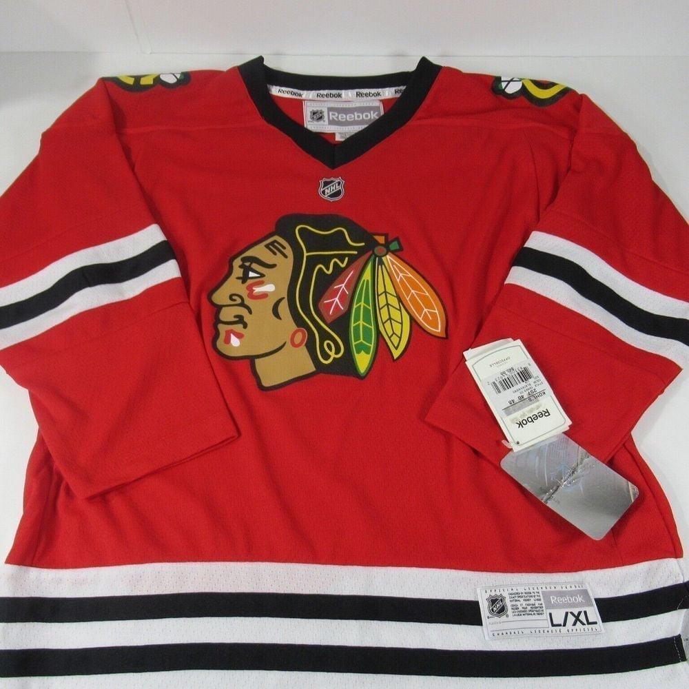 Chicago Blackhawks Official NHL Jersey Reebok Apparel Kids Youth Size L/XL