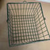 VTG Rustic/Farmhouse Green Wire Shopping Basket w/Handle