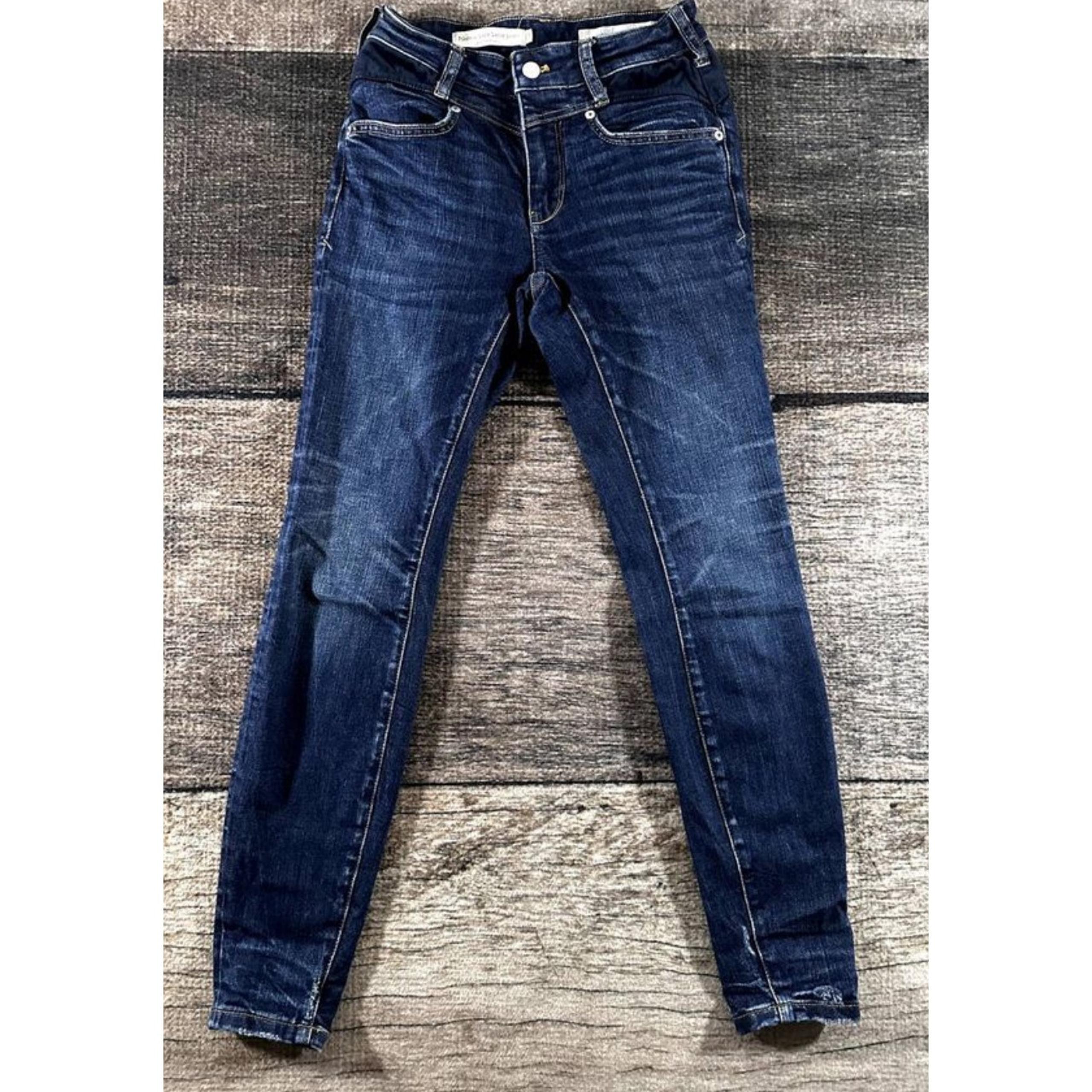 Pilcro By Anthropologie and the Letterpress Women High Rise Skinny Jeans Size 27