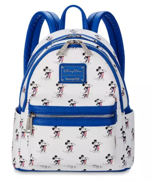 2024 Disney Parks Mickey Mouse Americana Loungefly Mini Backpack 4th Of July