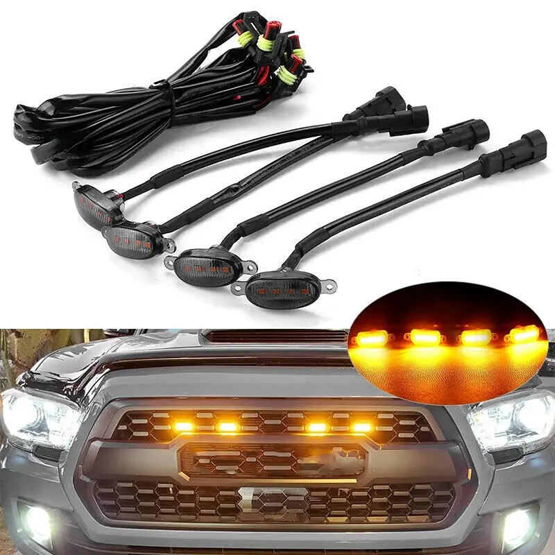 Trailblaze in Style with Smoked Front Grille LED Lights!