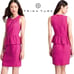 NWT TRINA TURK Hot Sari Pink Kiran Sleeveless Peplum Slip Lined Shift Dress Sz 6