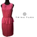 NWT TRINA TURK Hot Sari Pink Kiran Sleeveless Peplum Slip Lined Shift Dress Sz 6