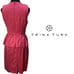 NWT TRINA TURK Hot Sari Pink Kiran Sleeveless Peplum Slip Lined Shift Dress Sz 6