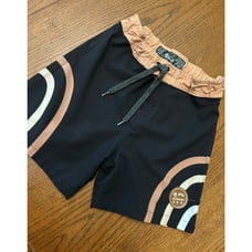 Of One Sea- Kid’s Townshorts in Black Lava Rainbow Arches- Size 9/10