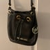 michael kors black leather purse