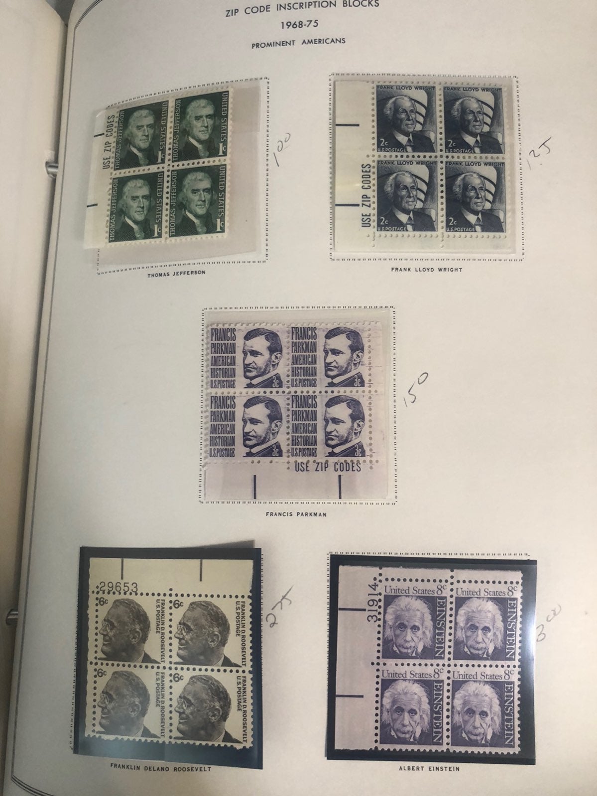 1966-68 Prominent Americans zip code