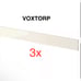 (3)x IKEA kitchen toekick VOXTORP Plinth, high-gloss light beige 703.213.09