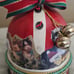 Smithsonian Cat Santa Claws Music Box