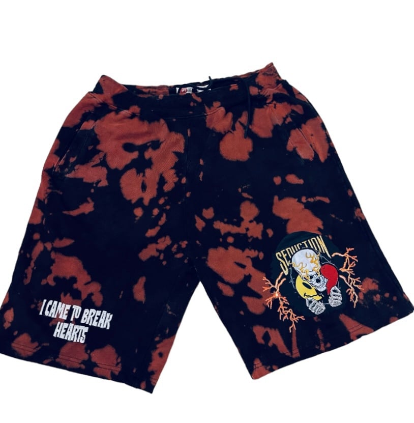 Men IRO-OCHI Break Hearts Sweat Shorts Tie Dye Size 3X