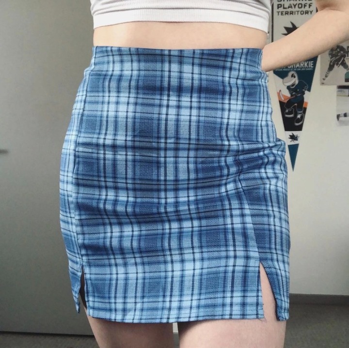 Brandy Melville Blue Cara Mini Skirt