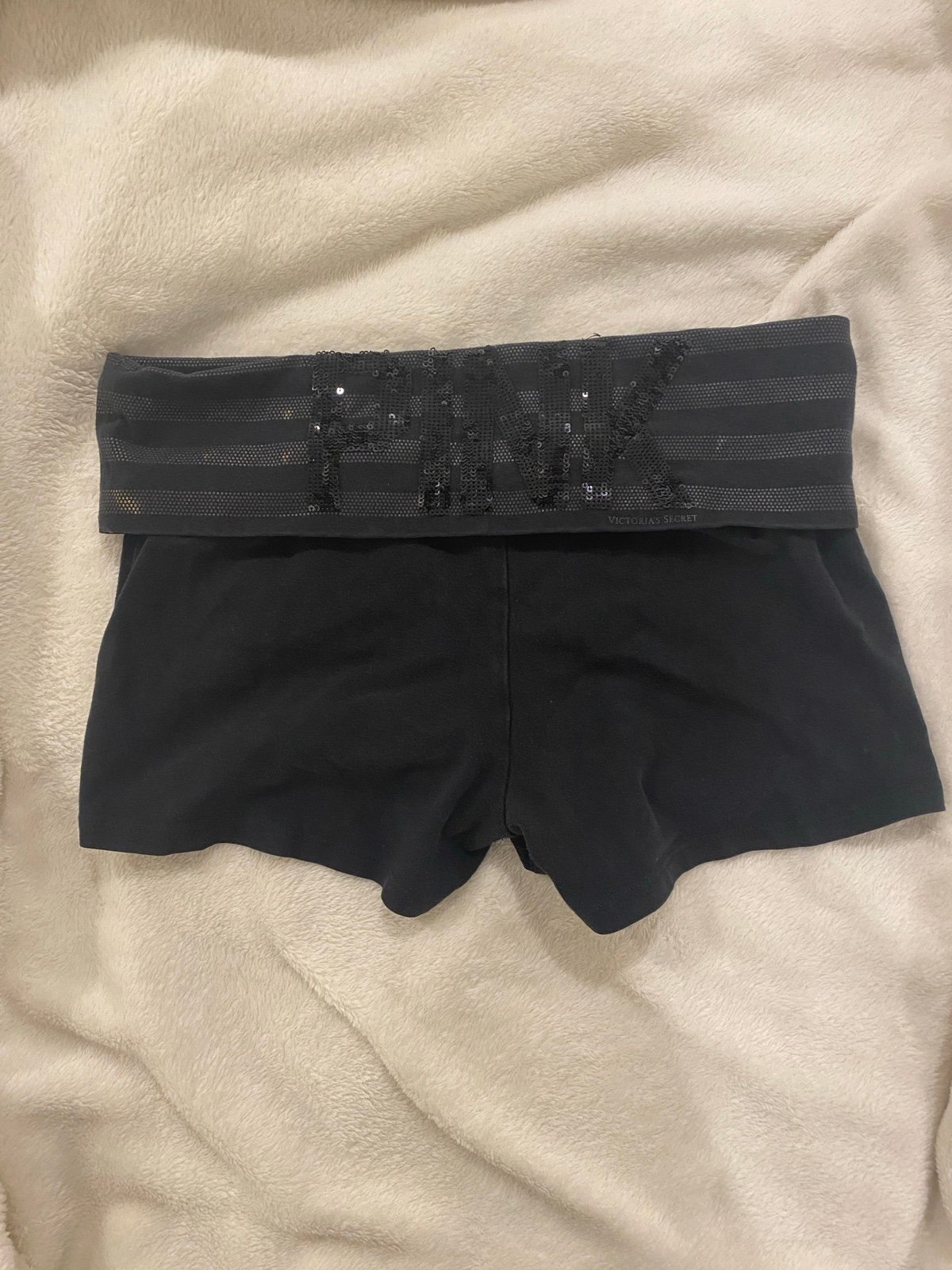 Vintage Pink fold over shorts