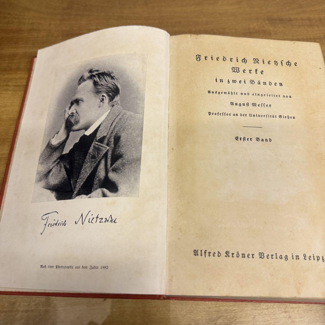 German, Nietzsche Werke 2 volume set
