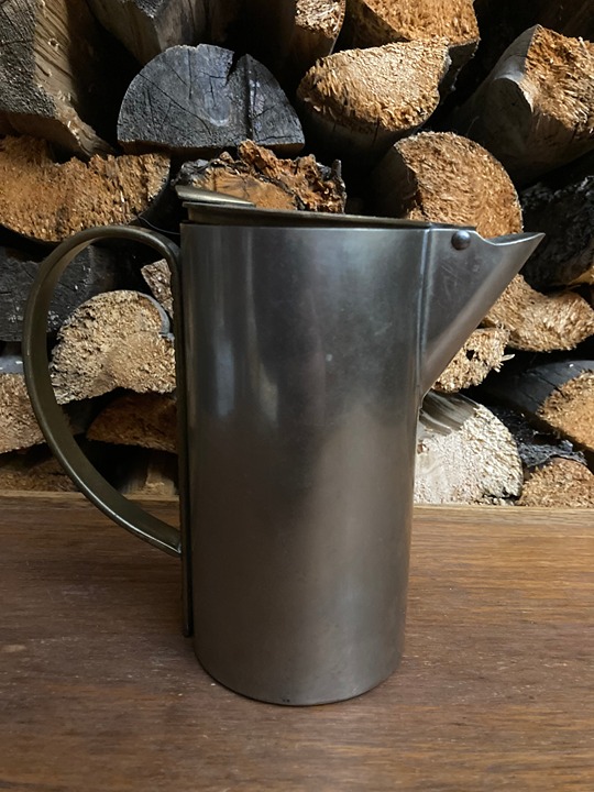 Revere Tapster metal can opening pitcher brass nickel dispenser beer soda 1930s