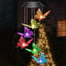 Grandma Gifts Christmas, Winzwon Butterfly Christmas Decor Solar Wind Chimes