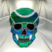 Skull Stained Glass Suncatcher