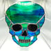 Skull Stained Glass Suncatcher
