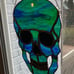 Skull Stained Glass Suncatcher