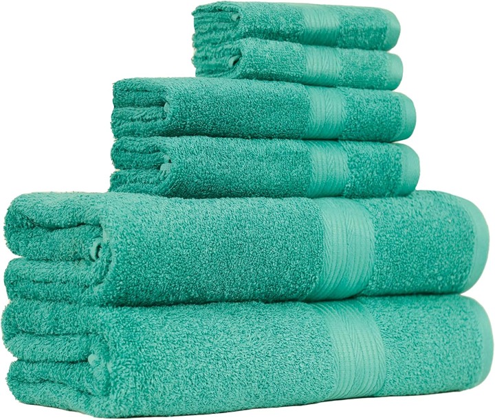 Microfiber bathroom towel set 12 Pack Teal