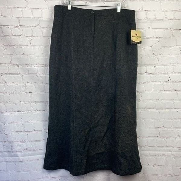 Woolrich Onyx Heather Midi Skirt. Women's 16. NWT