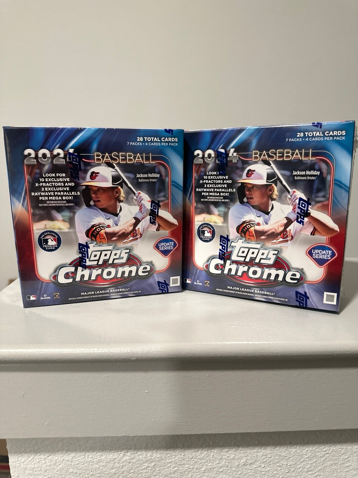 2024 Topps CHROME UPDATE Baseball MEGA Box x2 SEALED