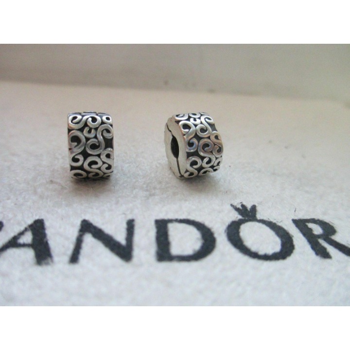 Pandora Sterling Silver Pair Serpentine