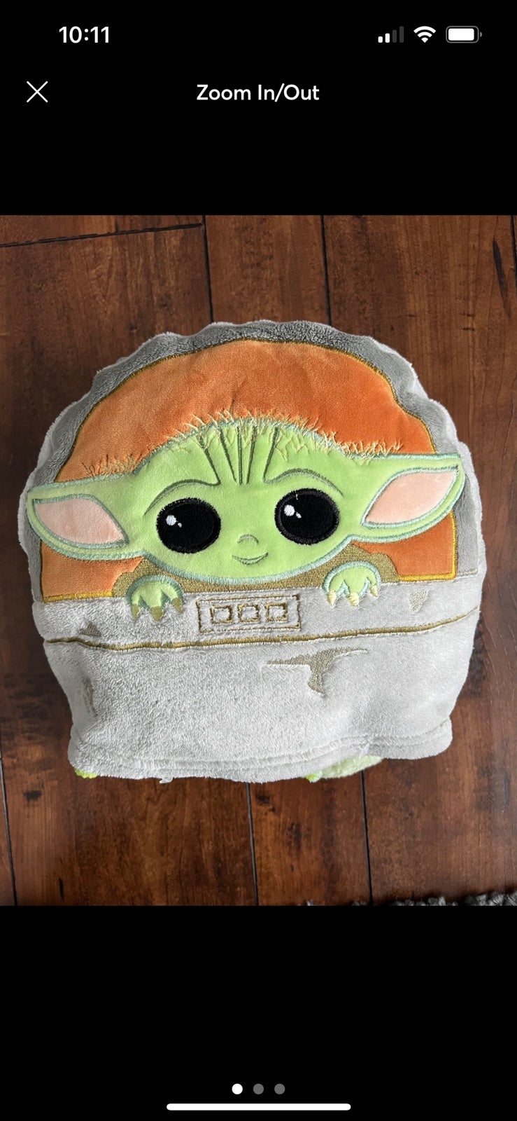 RARE Disney Baby Yoda Travel Blanket & pillow combo