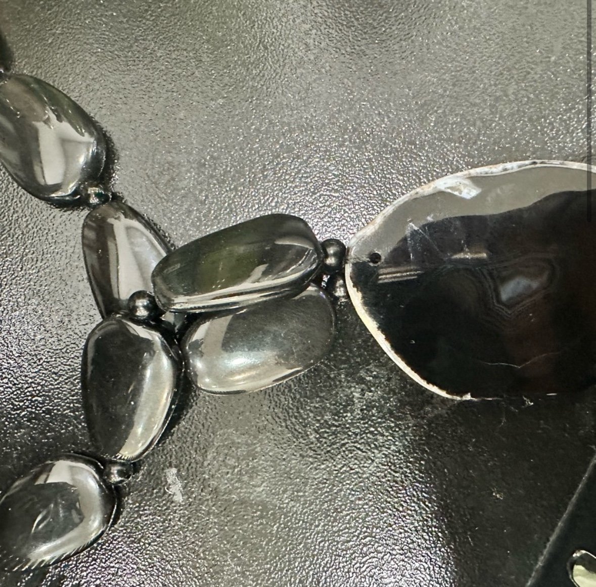 Black Sleek Tuxedo Necklace