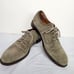 FRYE Mens Green/ Taupe Suede Cap Toe Oxford Lace Up Shoes Sz 8.5 Career