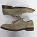 FRYE Mens Green/ Taupe Suede Cap Toe Oxford Lace Up Shoes Sz 8.5 Career