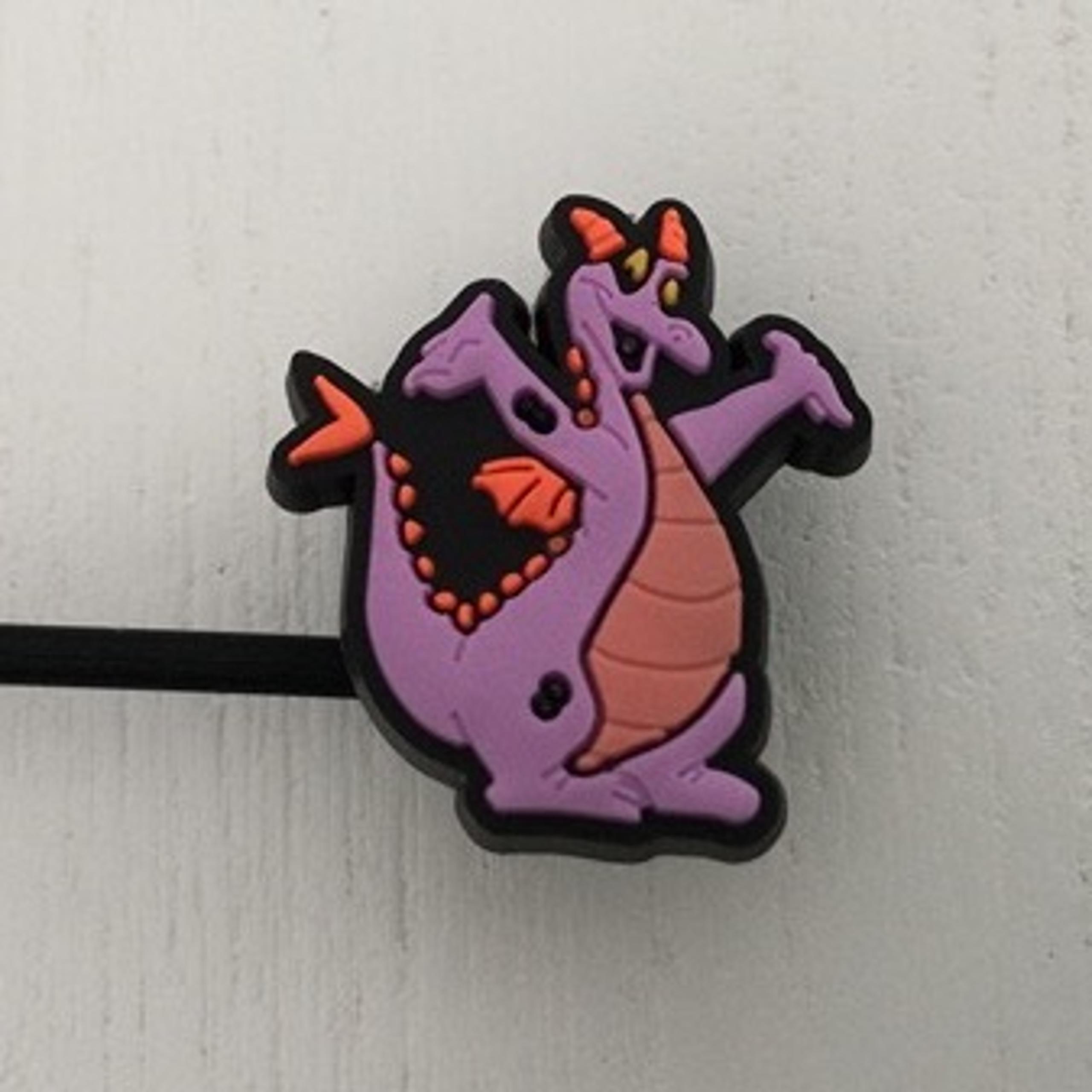 Figment straw topper Epcot disney