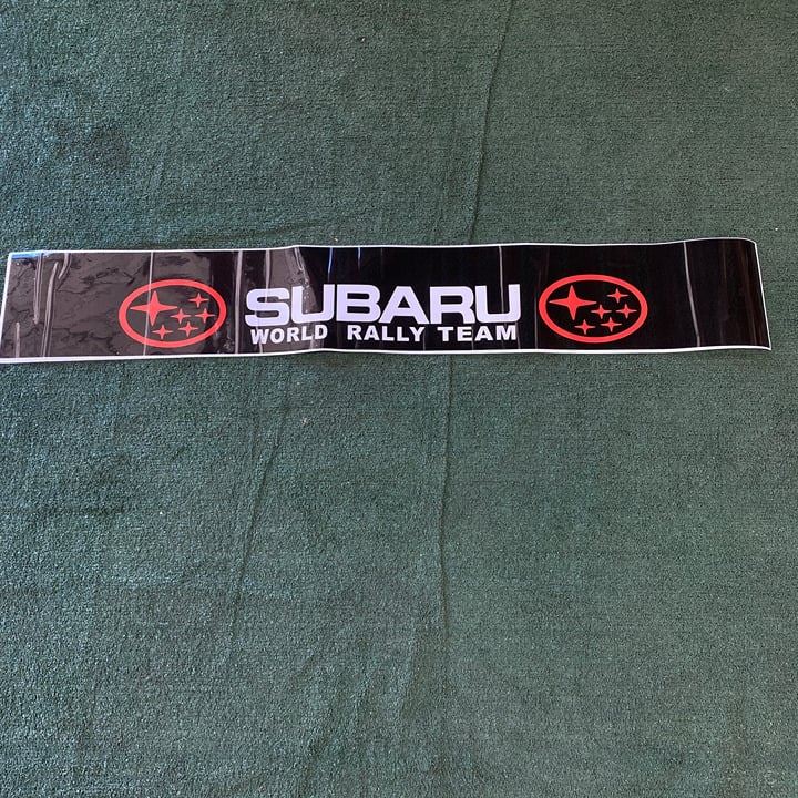 Windshield Black Subaru Vinyl Banner Front Window Decal Sticker Universal Fitmen