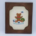 Set of 3 Vintage Cross Stitch Teddy Bear