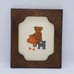 Set of 3 Vintage Cross Stitch Teddy Bear
